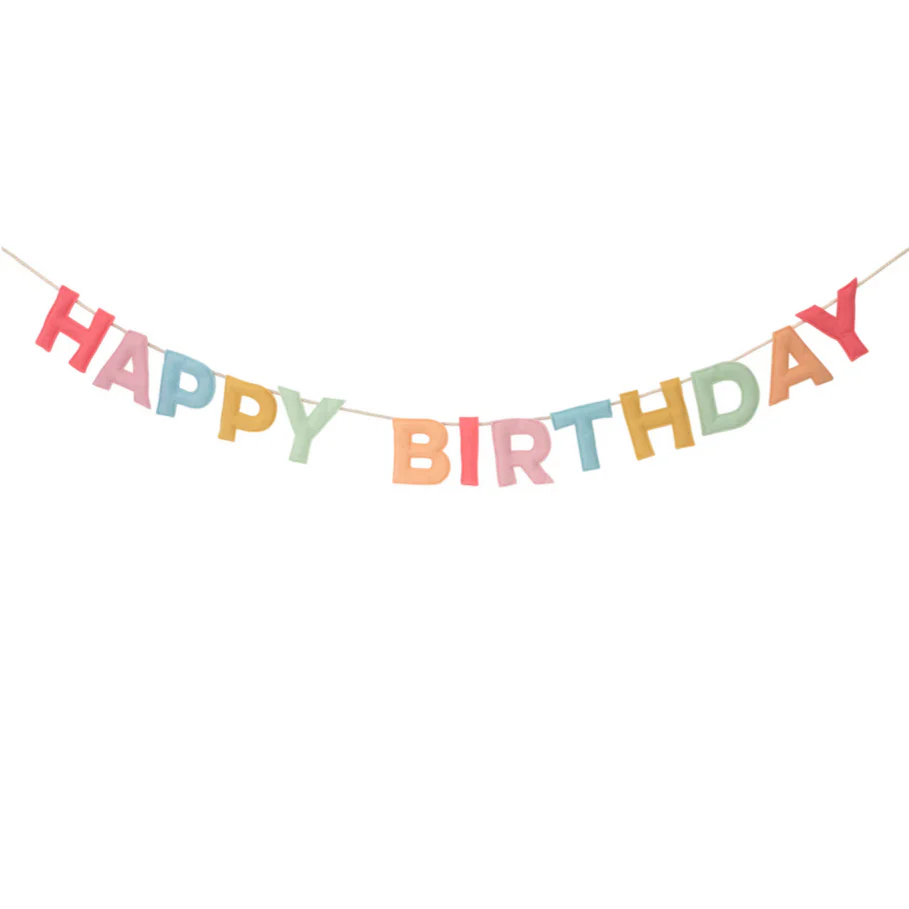 Felt Happy Birthday Garland - Image 5