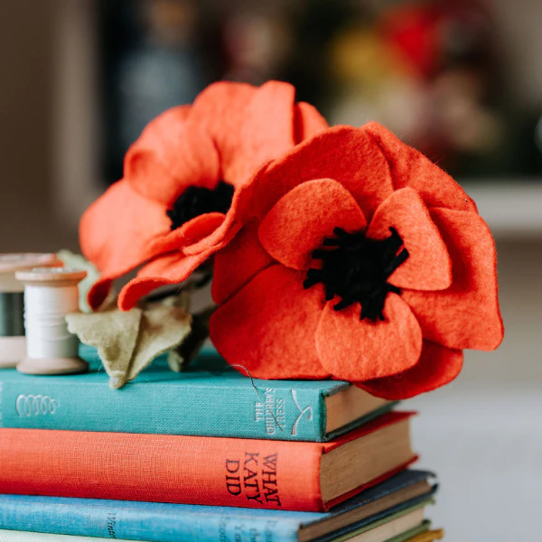 Felt Poppy Flower Craft Kit - Image 3