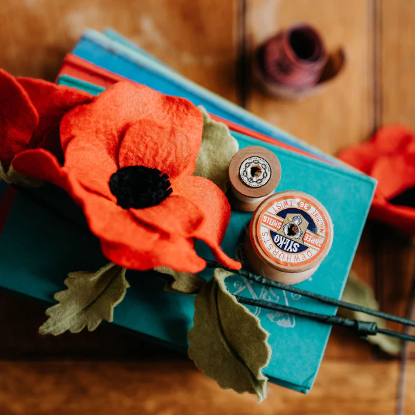 Felt Poppy Flower Craft Kit - Image 5