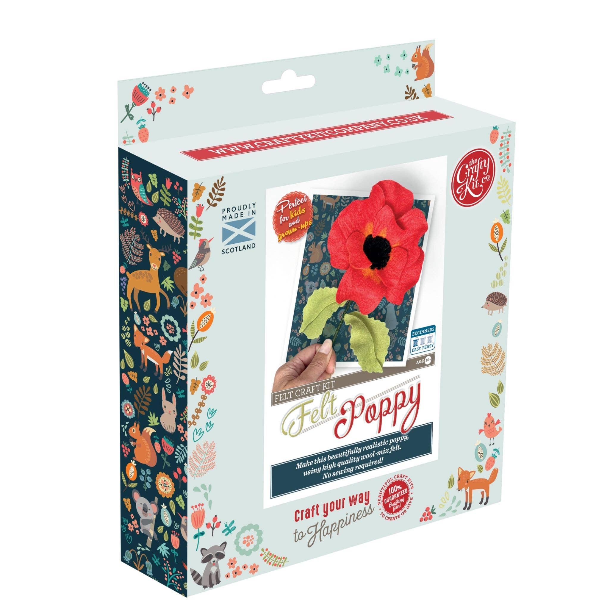 Felt Poppy Flower Craft Kit - Image 8