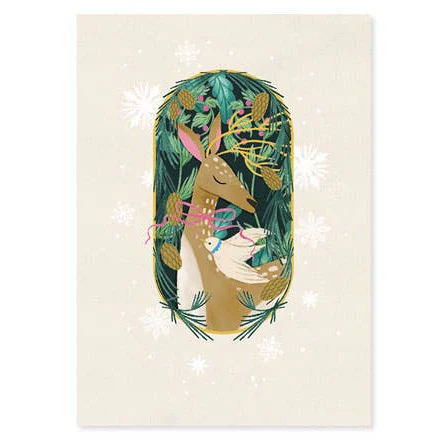 Festive Deer Holiday Pop-Up Card - Image 2