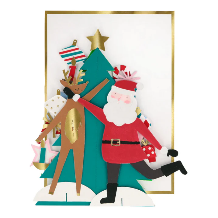Festive Honeycomb Tree Card -Christmas - Image 2