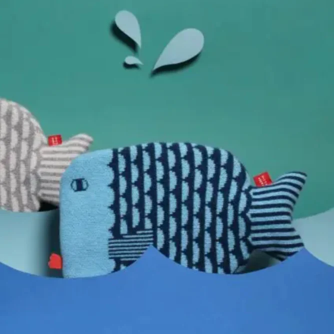 Finn Hot Water Bottle - Blue - Image 2