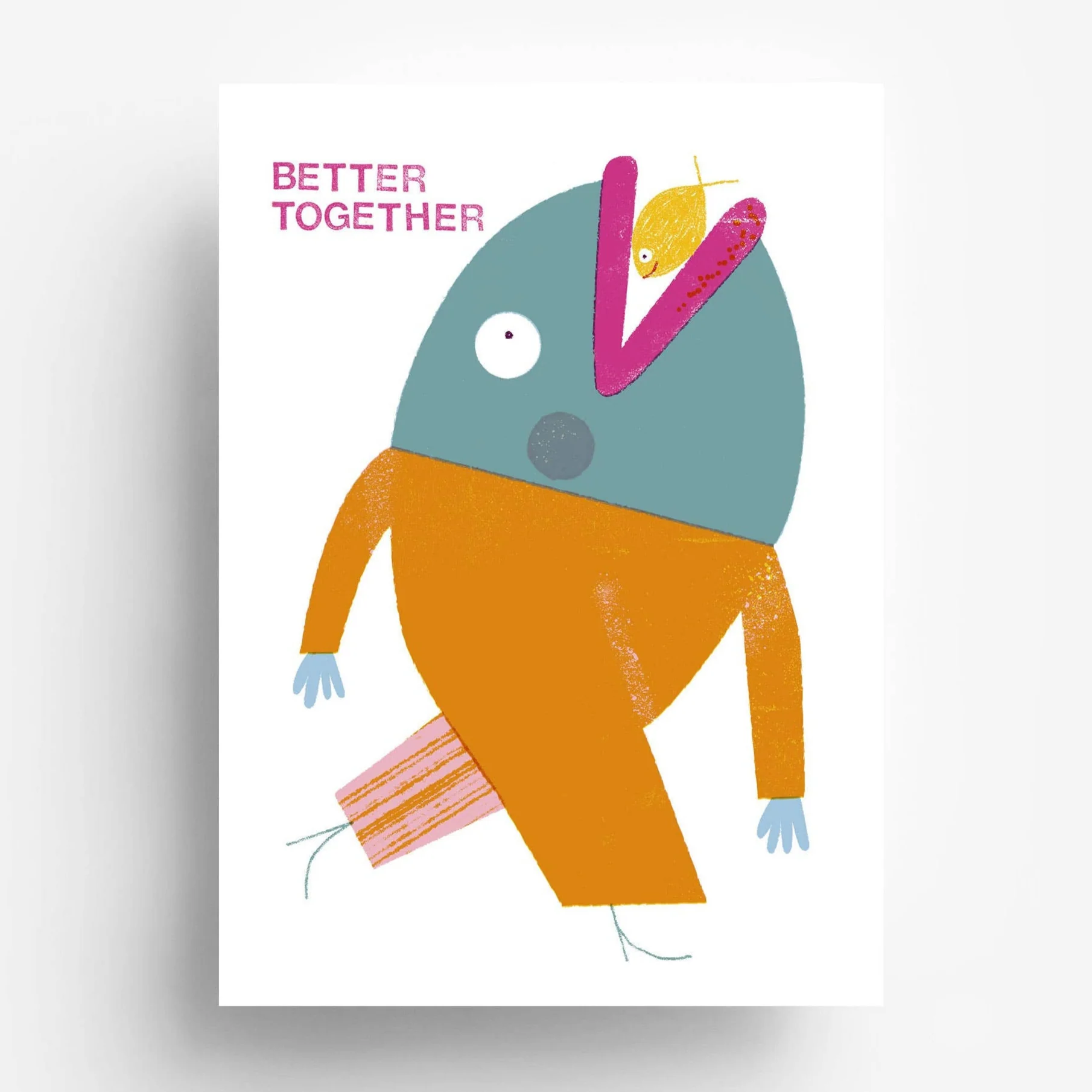 Fish Friends Postcard -Barbara Dziadosz