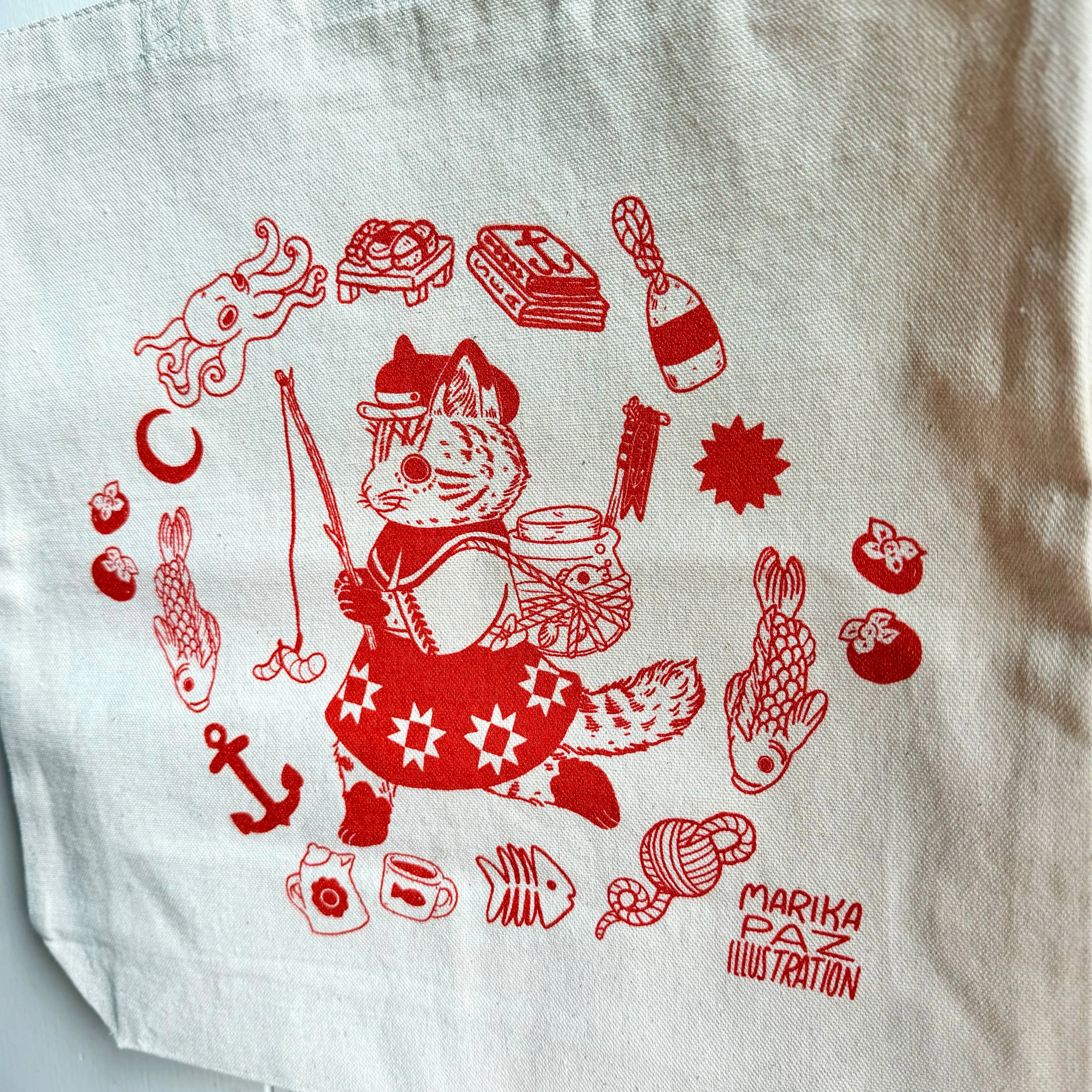 Fisher Cat Cotton Canvas Tote Bag - Image 2