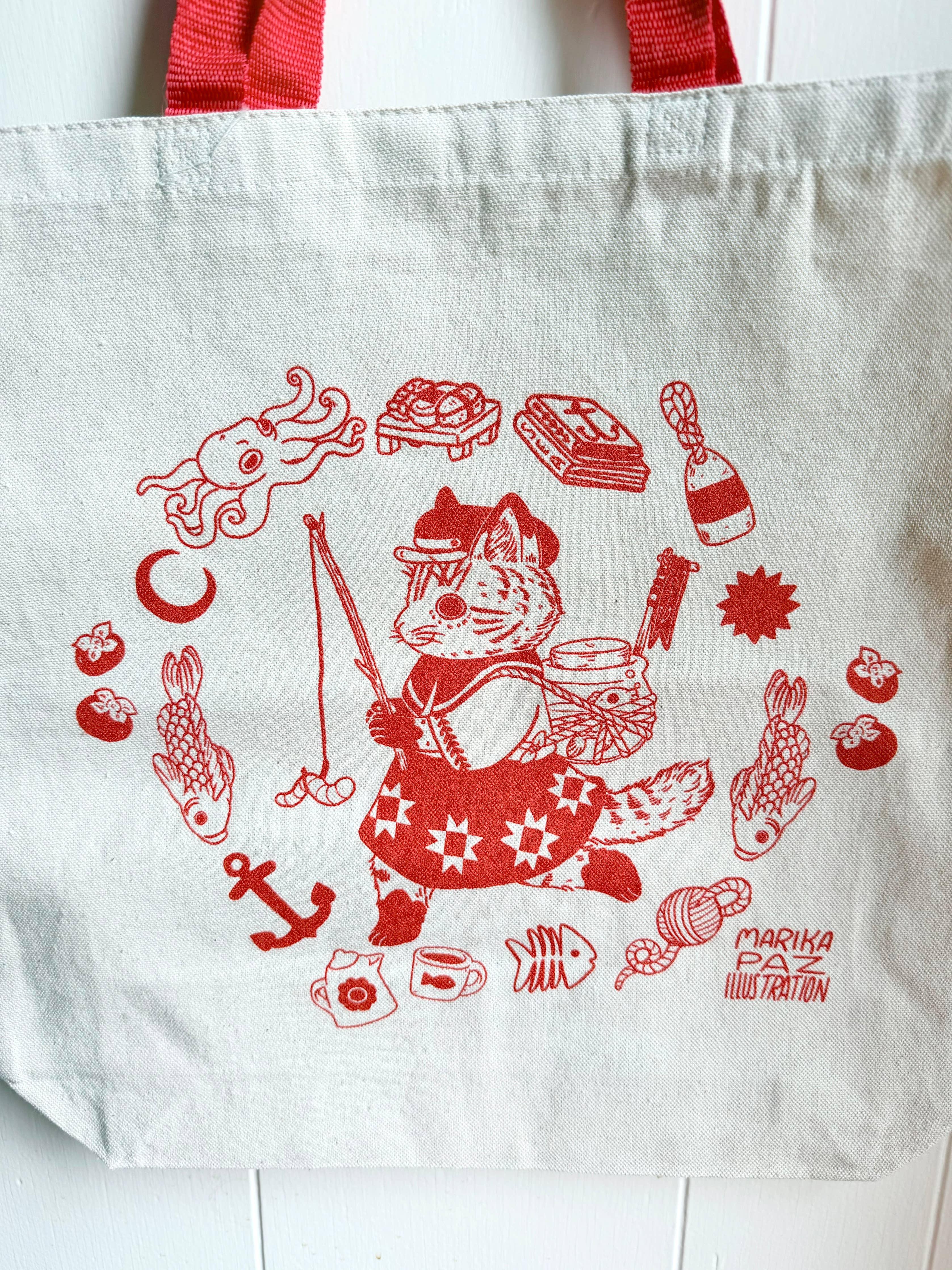 Fisher Cat Cotton Canvas Tote Bag - Image 3