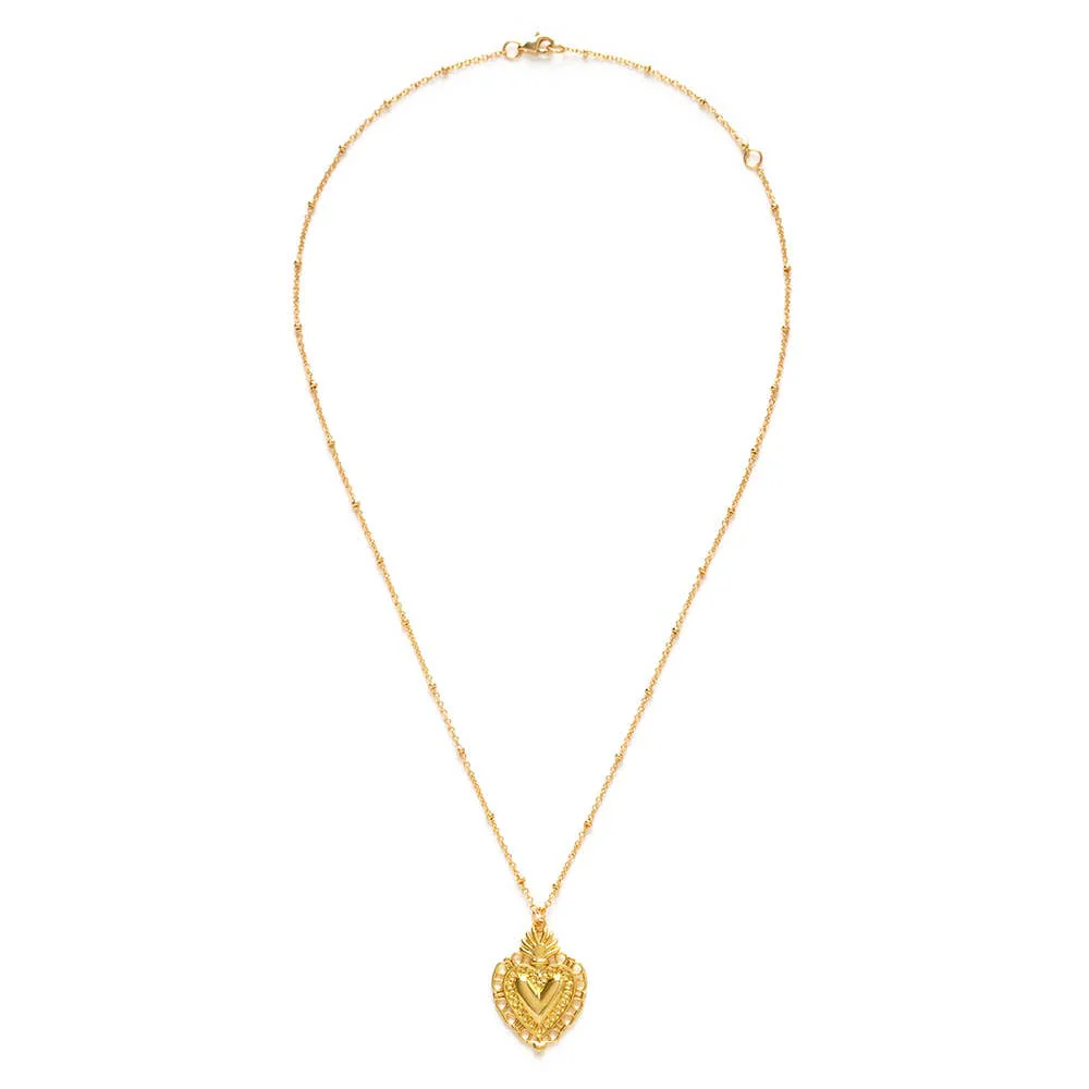 Flame of Love Heart Necklace - Image 2