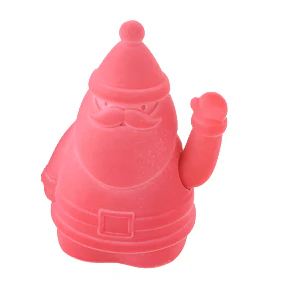 Flocked Howdy Ho Ho Waving Santa - Image 7