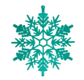 Flocked Snowflake Ornament - Image 2
