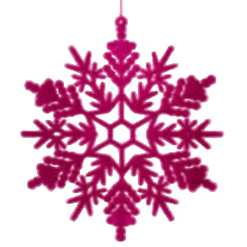 Flocked Snowflake Ornament - Image 4