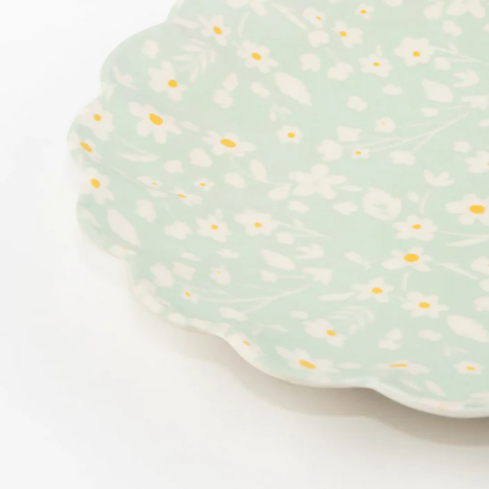 Floral Reusable Bamboo Plates -large (pk6) - Image 3
