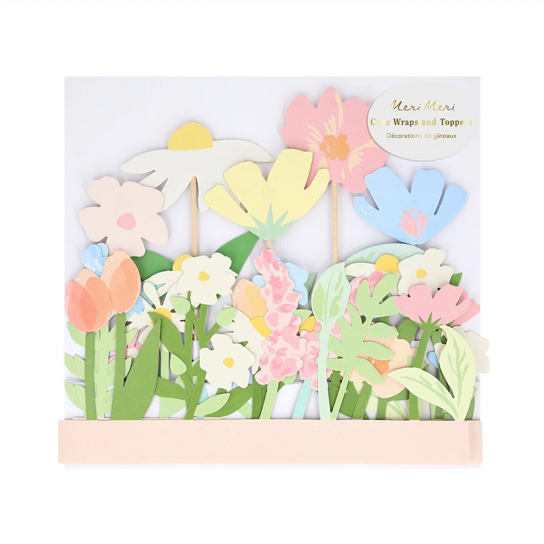 Flower Cake Wrap & Toppers (x7) - Image 5