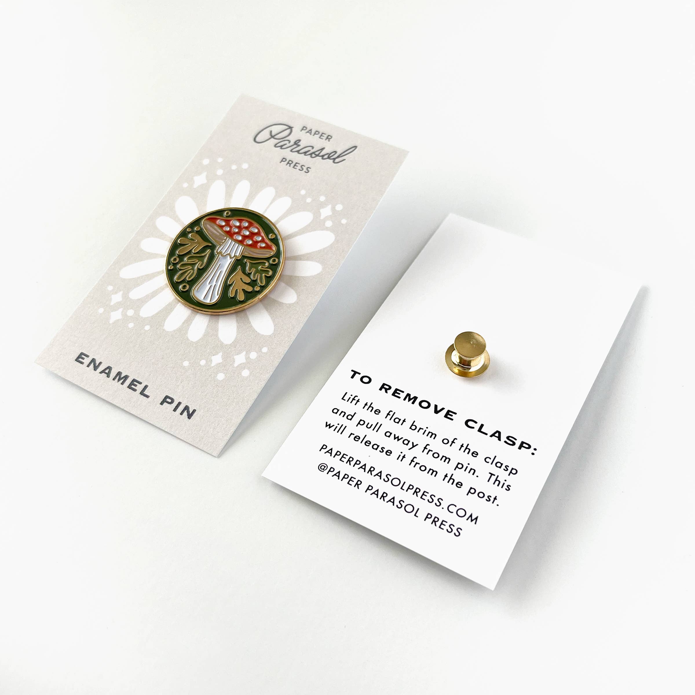 Fly Agaric Mushroom Enamel Pin - Image 4