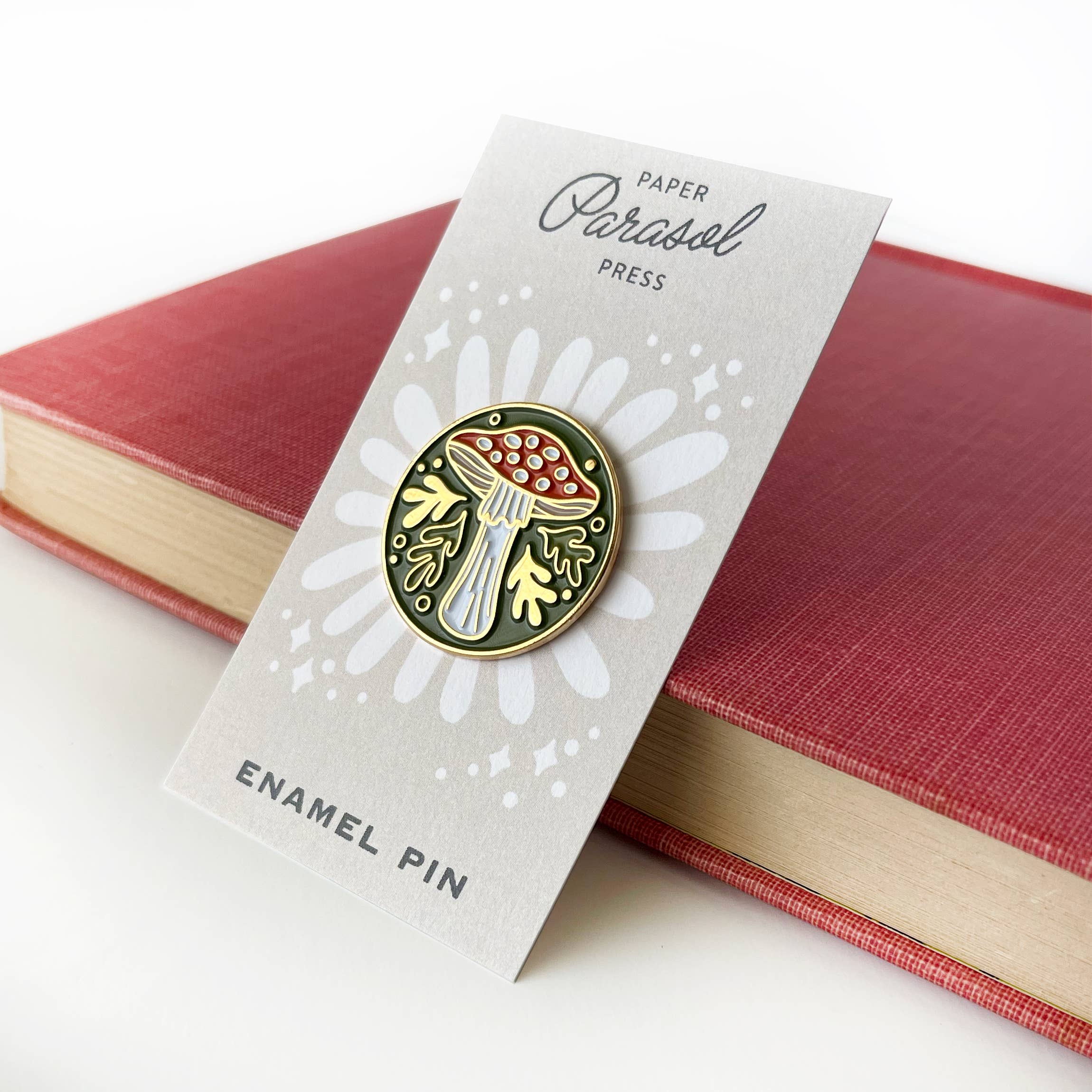 Fly Agaric Mushroom Enamel Pin - Image 6
