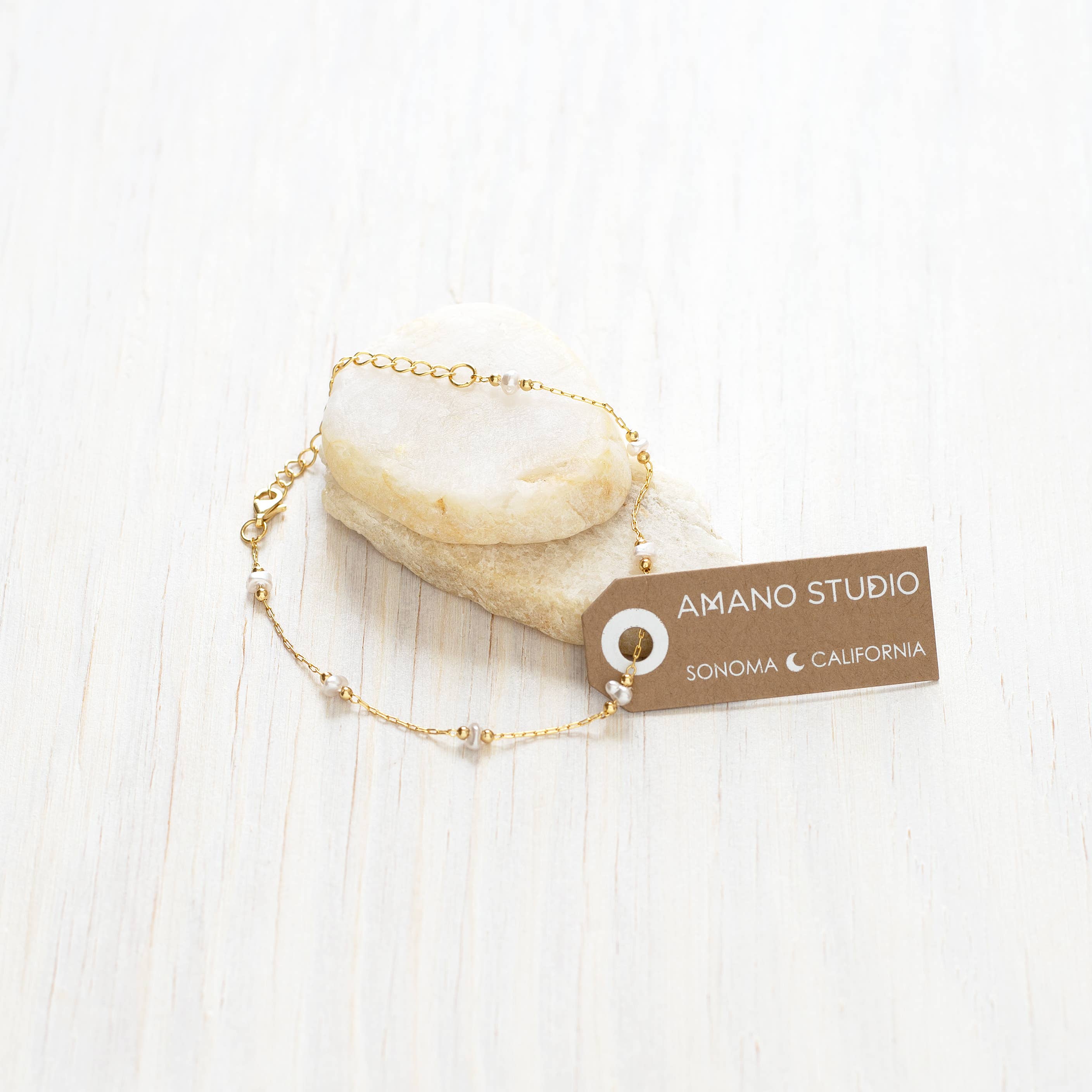 Freshwater Pearl Chain Bracelet - Image 5