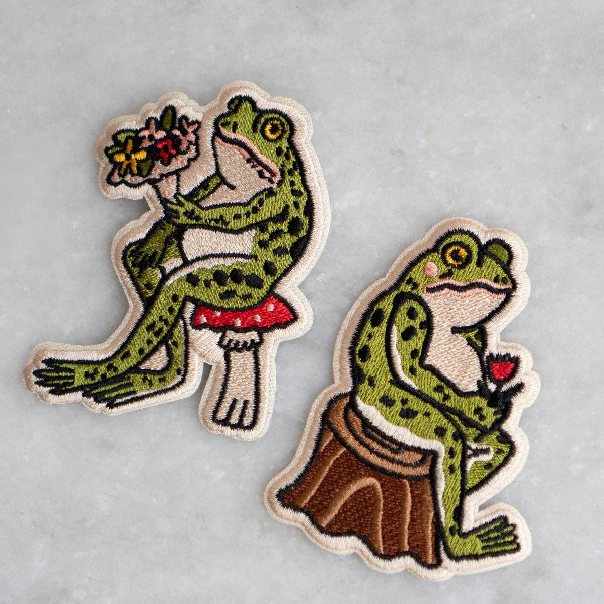 Froggy Sticky Patch Set | Embroidered Patches