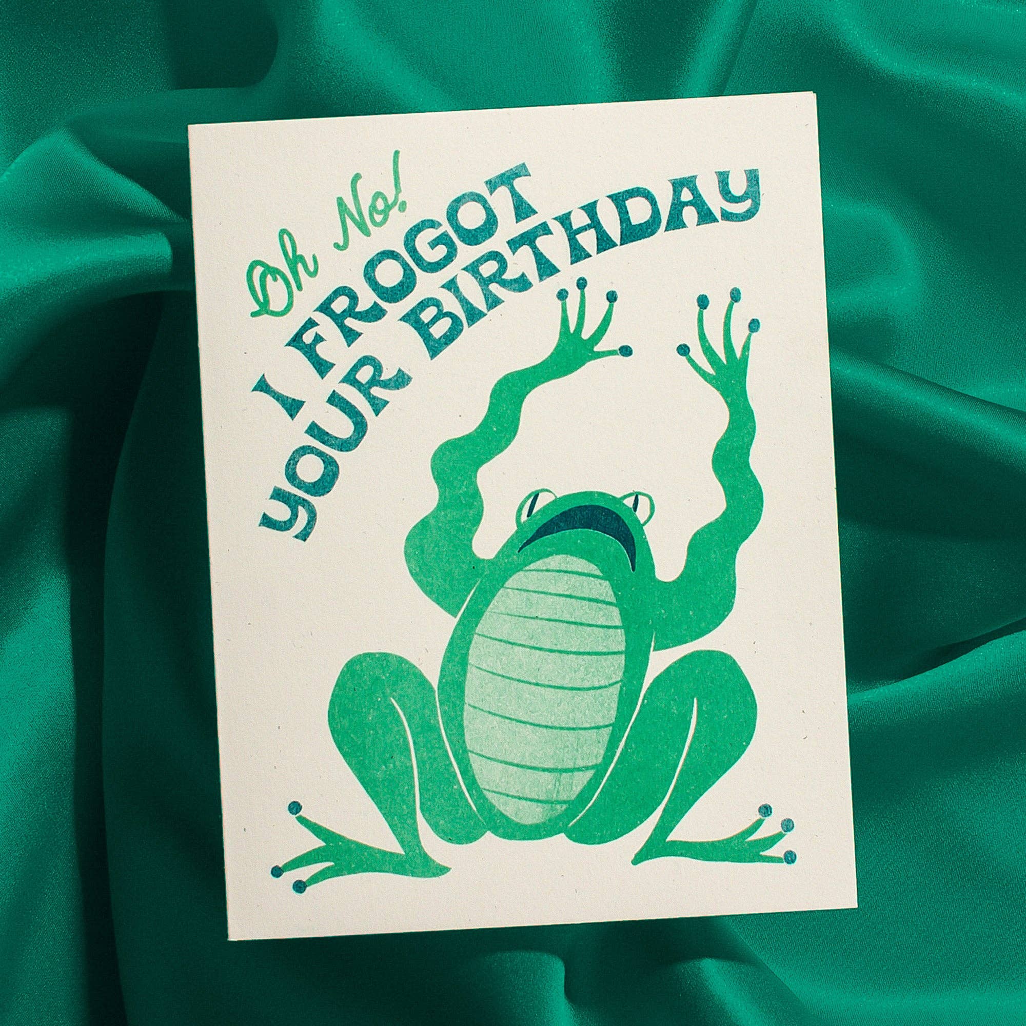 Frogot Your Birthday - Risograph Card - Image 2