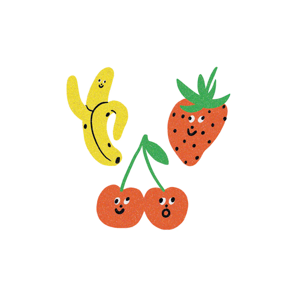 Fruit Faces Tattoo Pair - Kristina Micotti