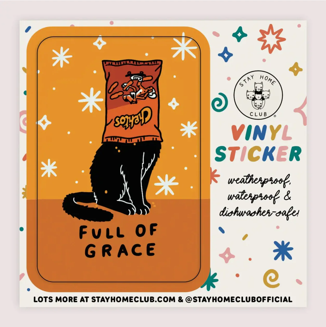 Full of Grace Vinyl Sticker - Image 2