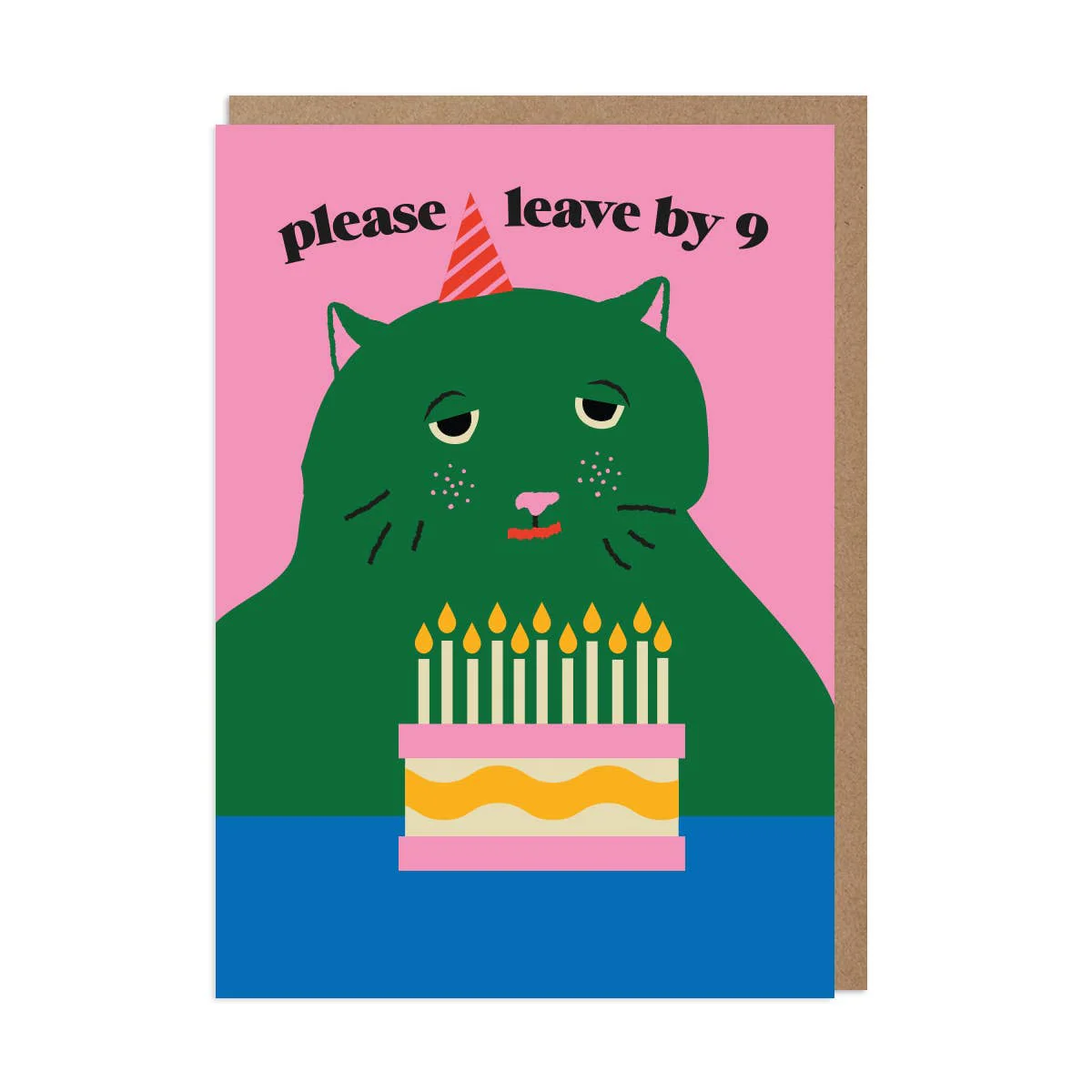 Funny Birthday Card – Please Leave by 9 Grumpy Cat Edition