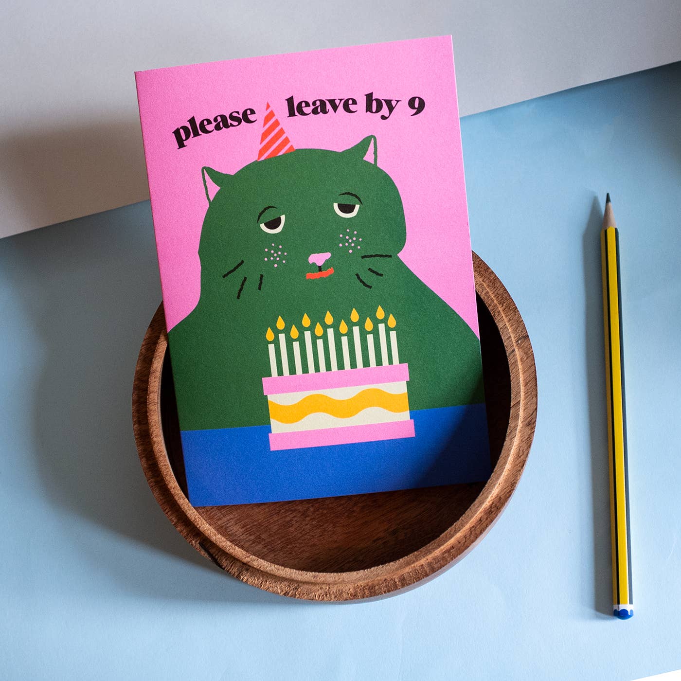 Funny Birthday Card – Please Leave by 9 Grumpy Cat Edition - Image 2