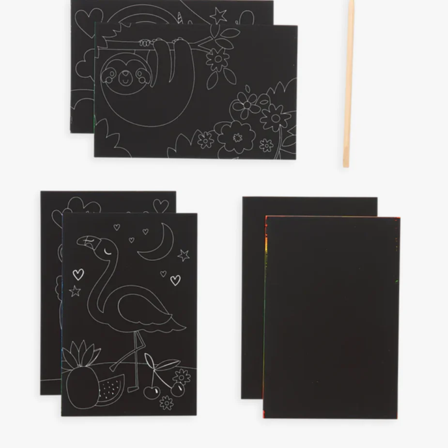 Funtastic Friends Scratch and Scribble Mini Scratch Art Kit - Image 6