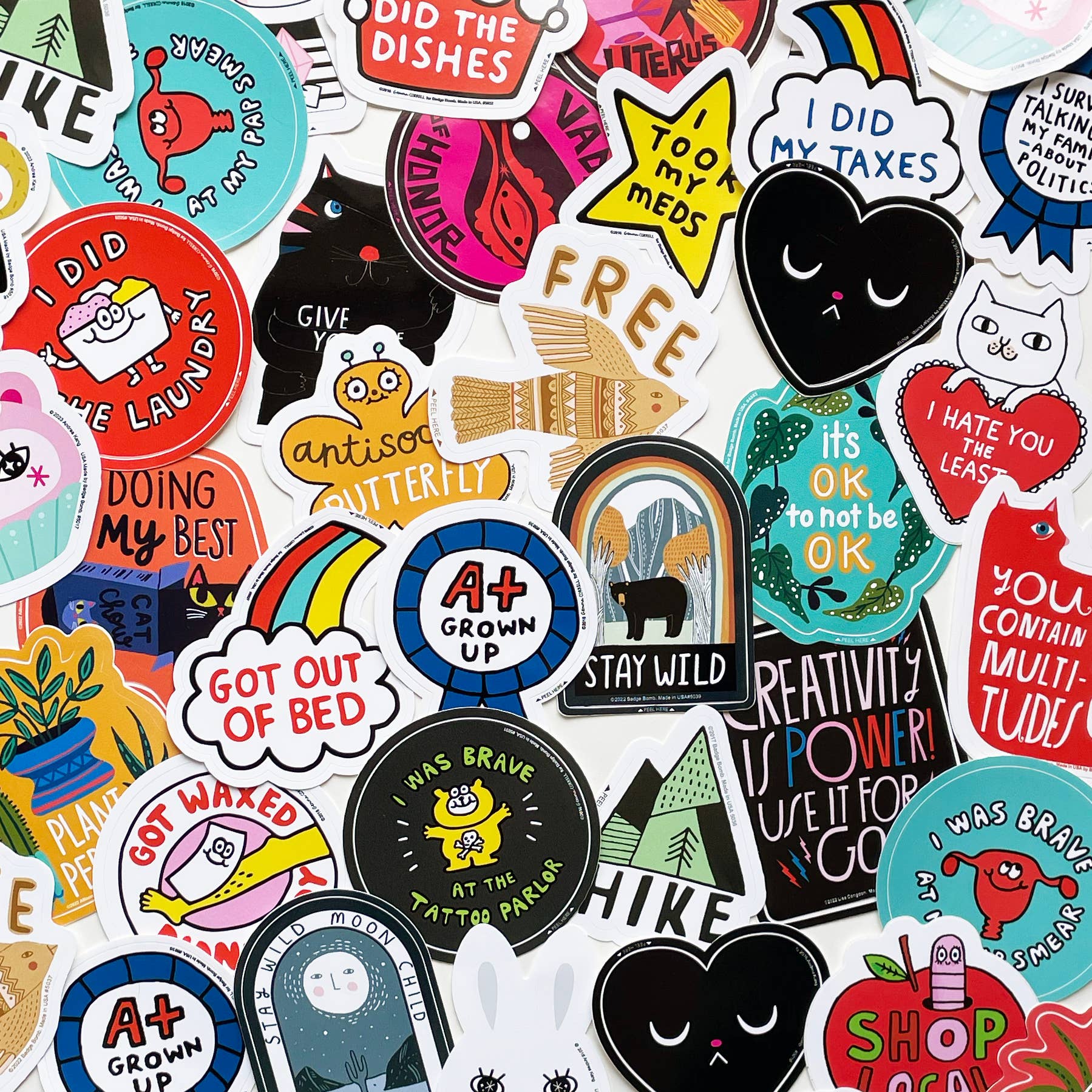 Go Away Cat Sticker -Gemma Correll - Image 3