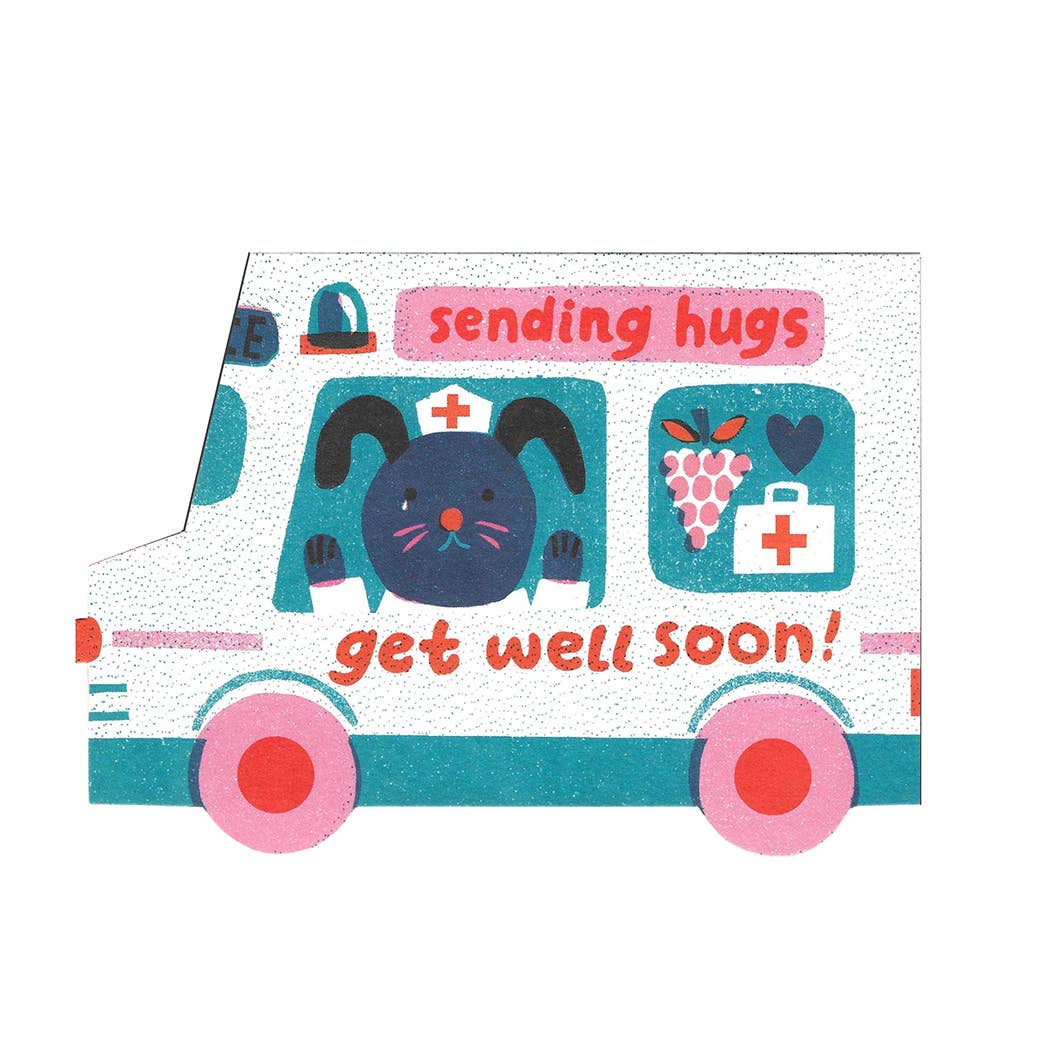 Get Well Soon Van Die Cut Card - Louise Lockhart - Image 3