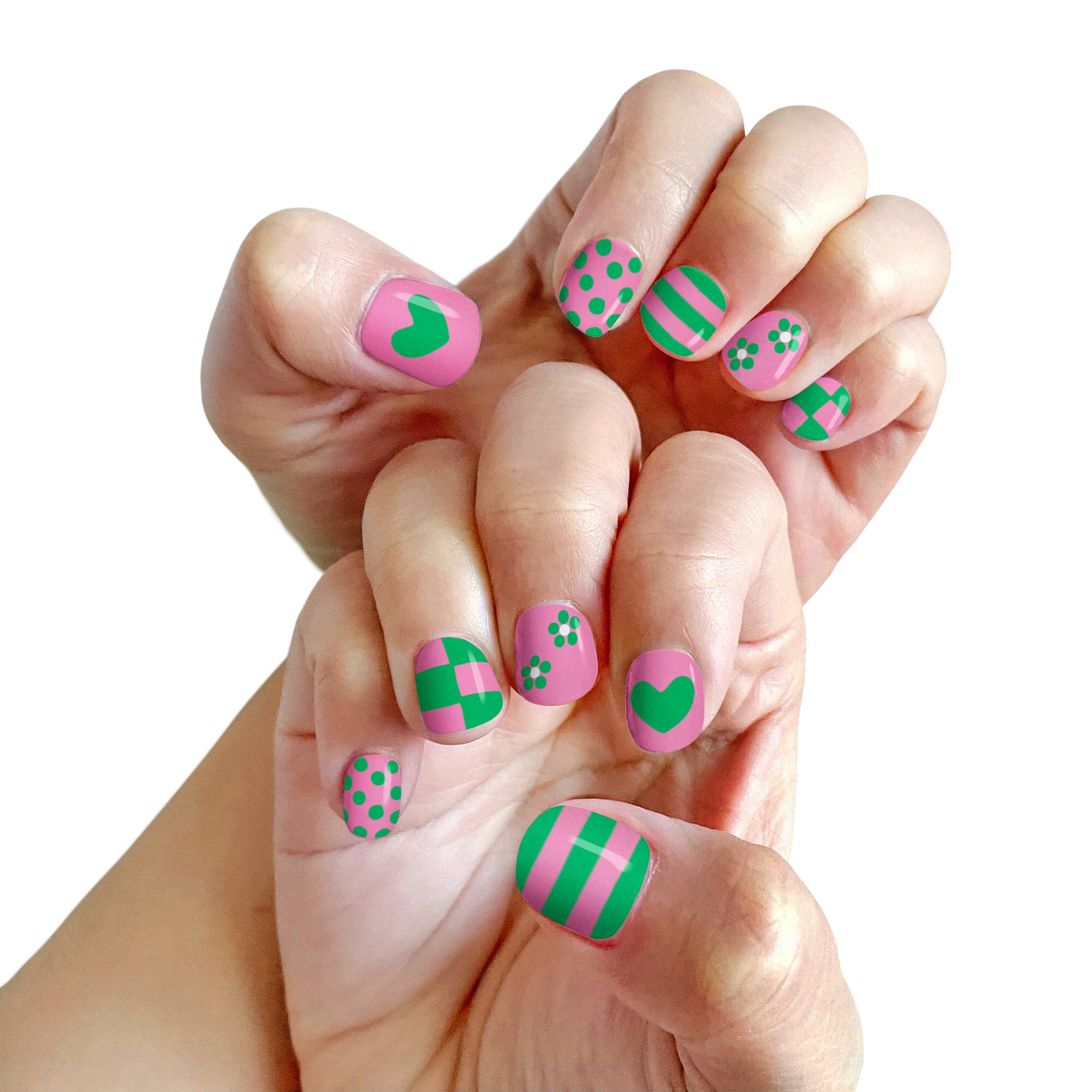 Giggly GREEN Piggy Paint Pen Non-Toxic Kids Nail Polish