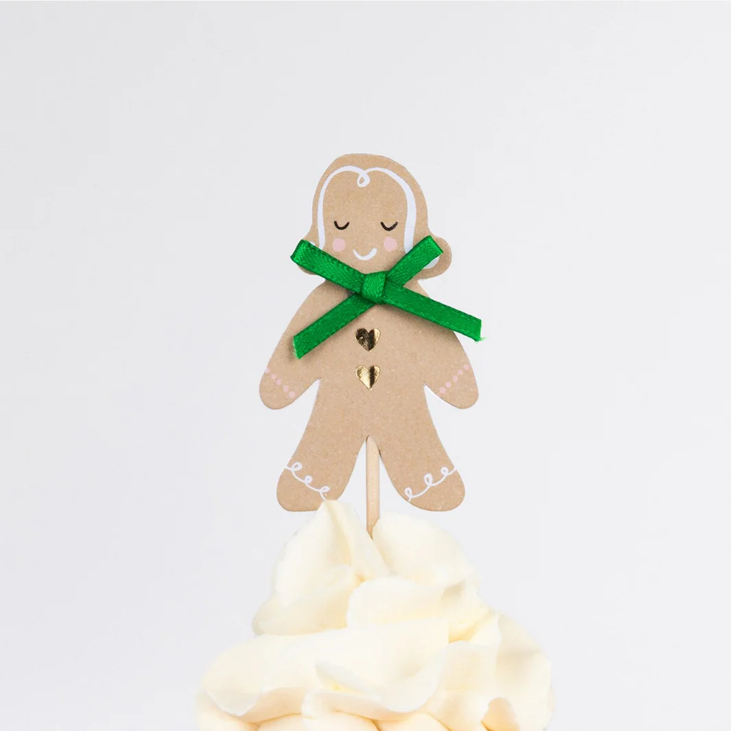 Gingerbread Cupcake Kit (x24 toppers) - Image 8