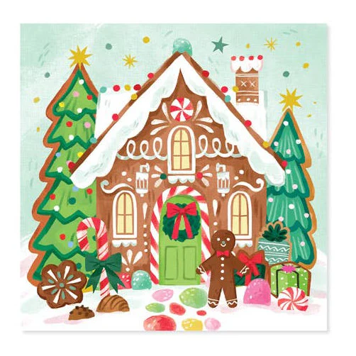 Gingerbread House Christmas Pop-Up Card - Image 2