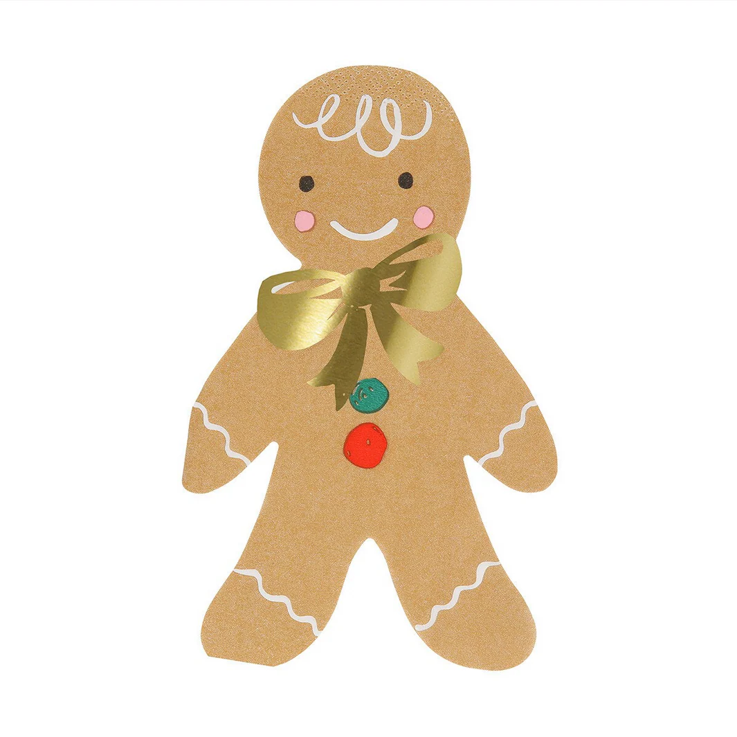 Gingerbread Napkins (x16) - Image 3