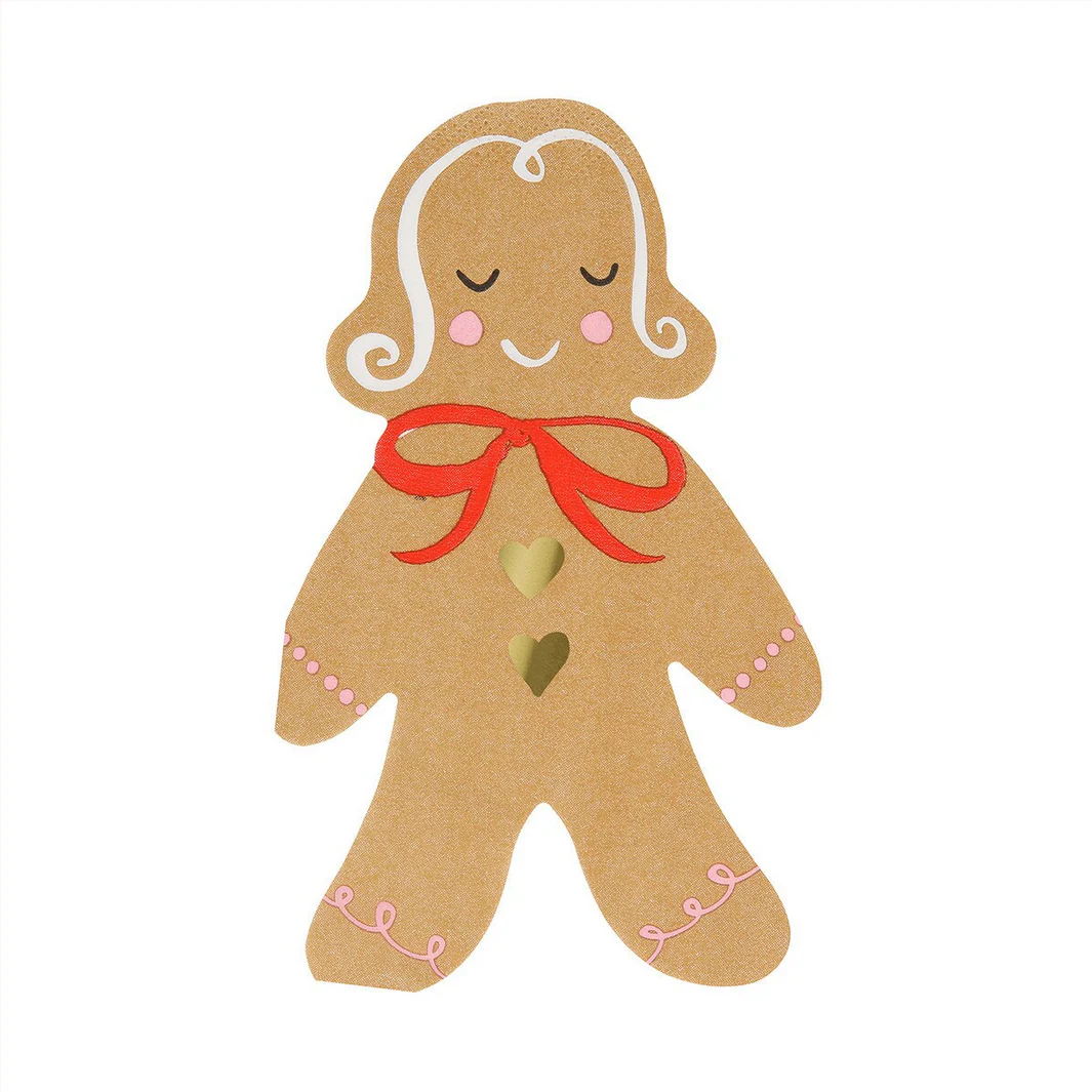 Gingerbread Napkins (x16) - Image 4