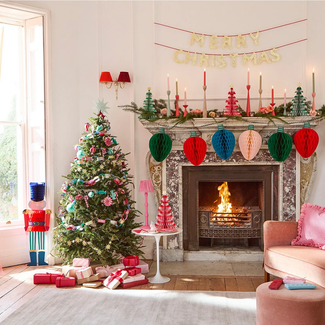 Glitter Merry Christmas Garland Set - Image 2