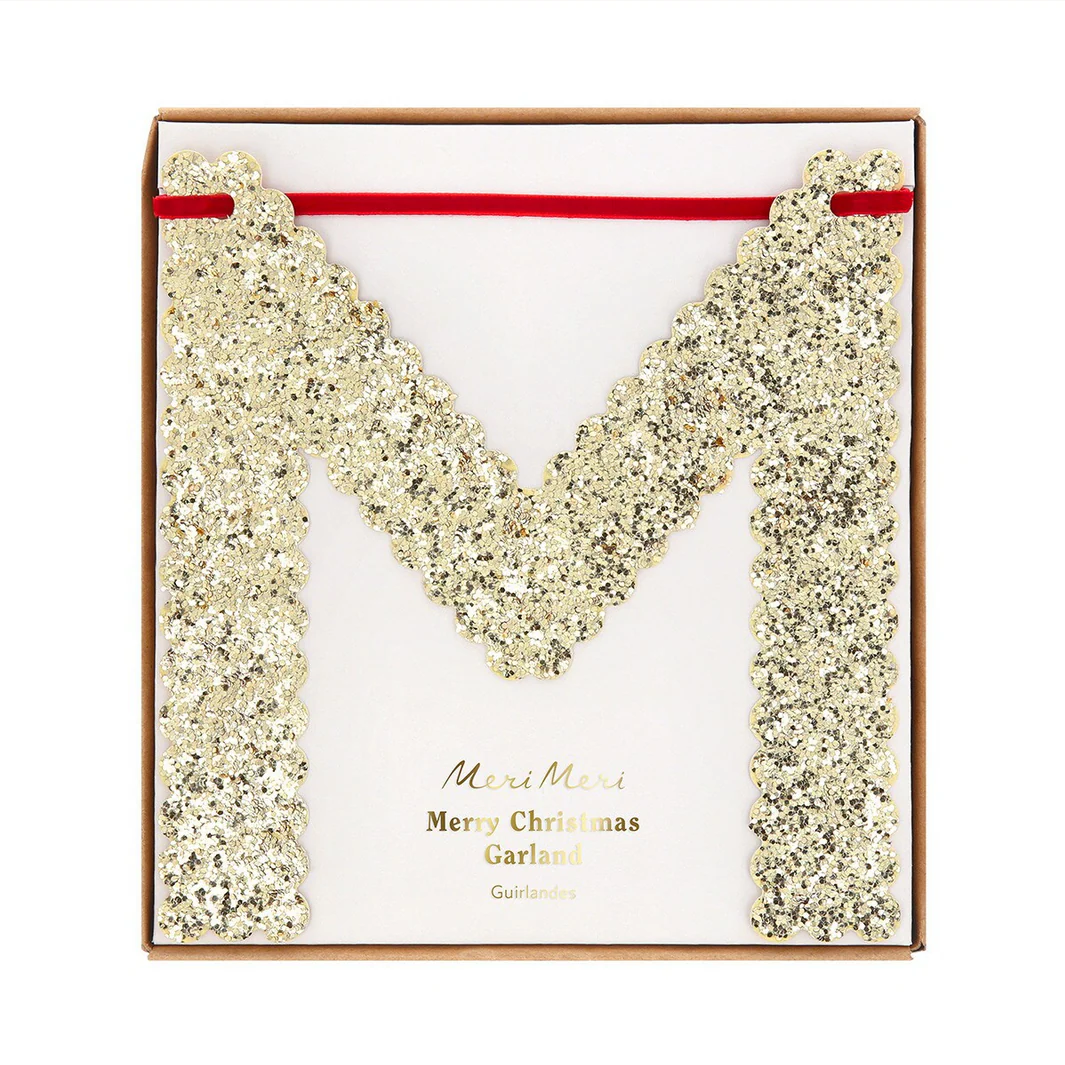 Glitter Merry Christmas Garland Set - Image 3