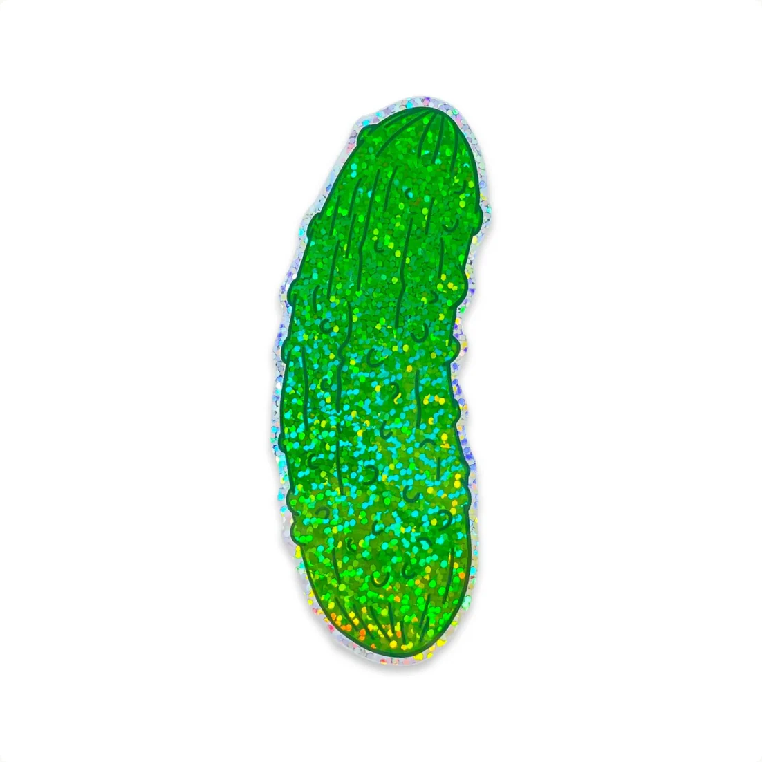 Glitter Pickle Sticker - Image 3