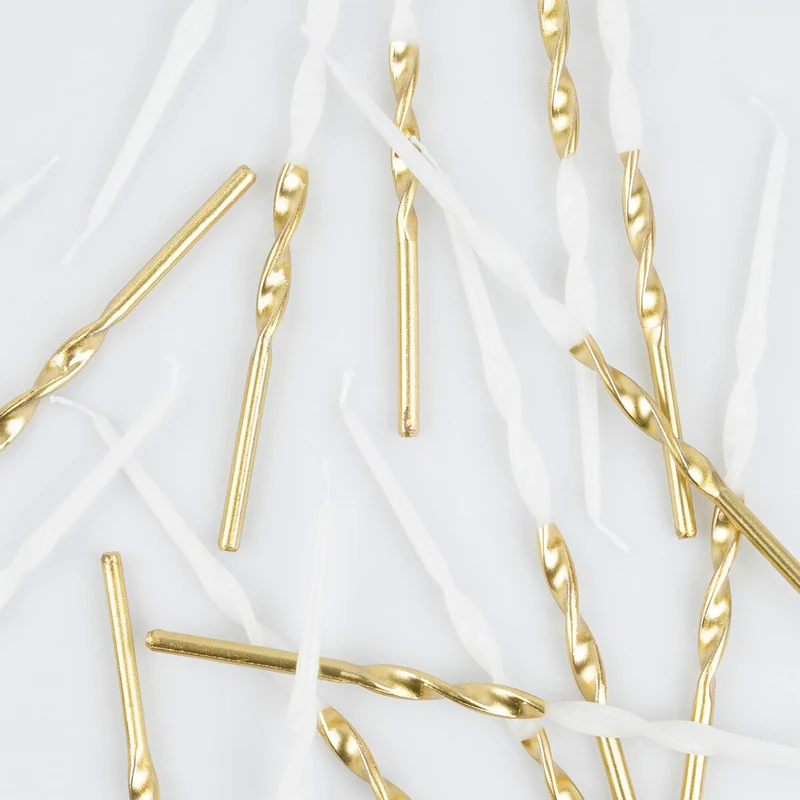 Gold Dipped Twisted Candles - Image 2