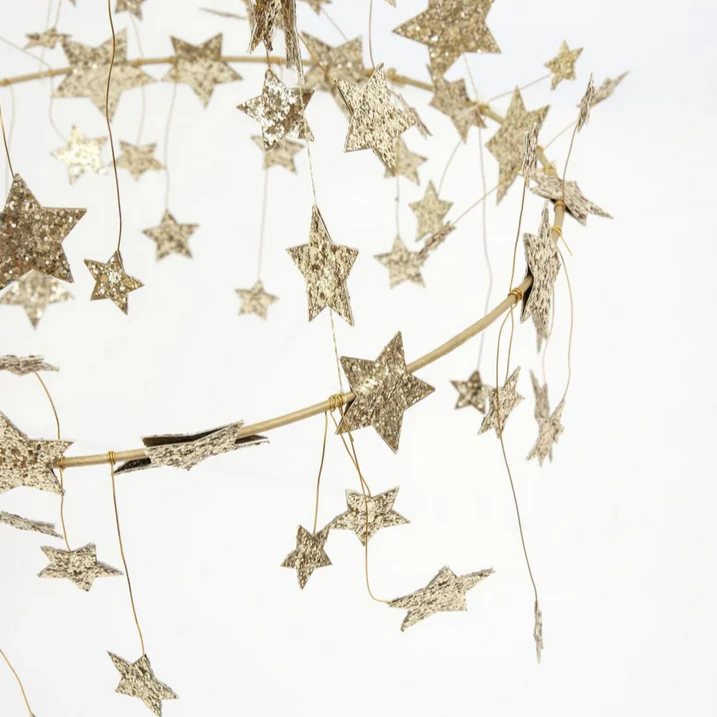 Gold Sparkle Star Chandelier - Image 5