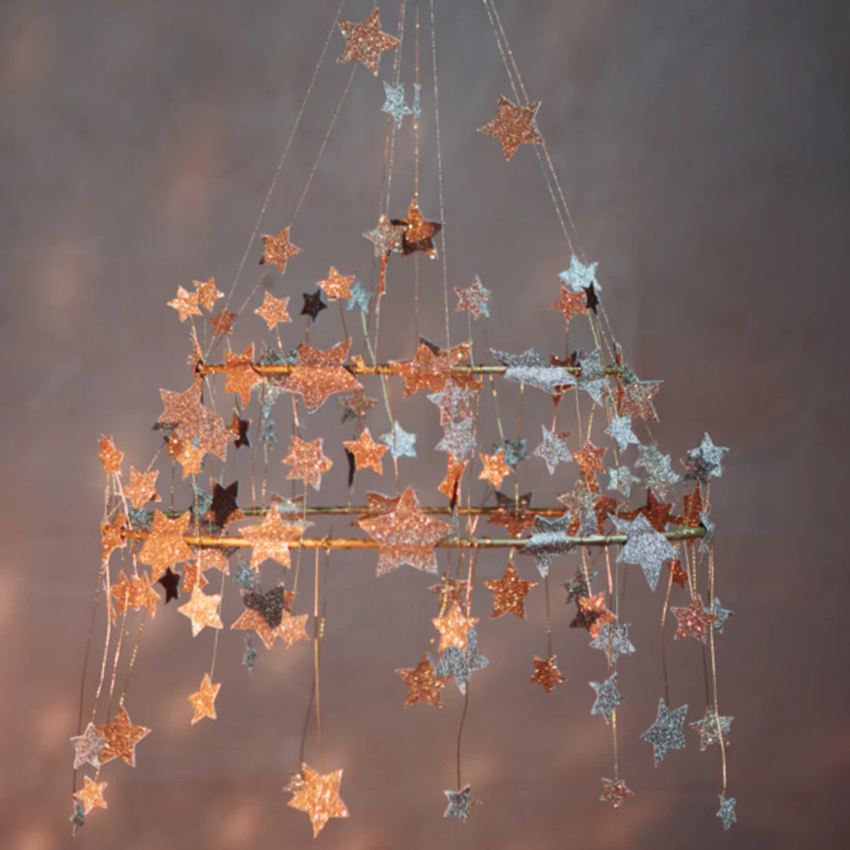 Gold Sparkle Star Chandelier - Image 6