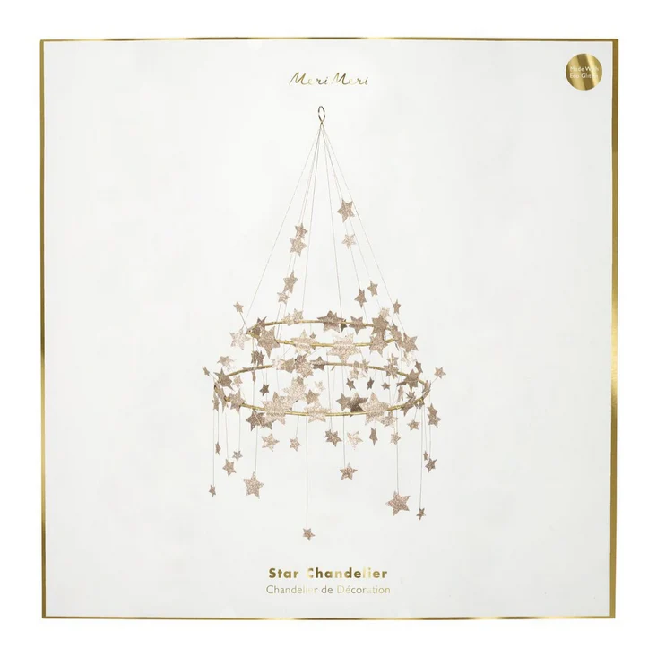 Gold Sparkle Star Chandelier - Image 7