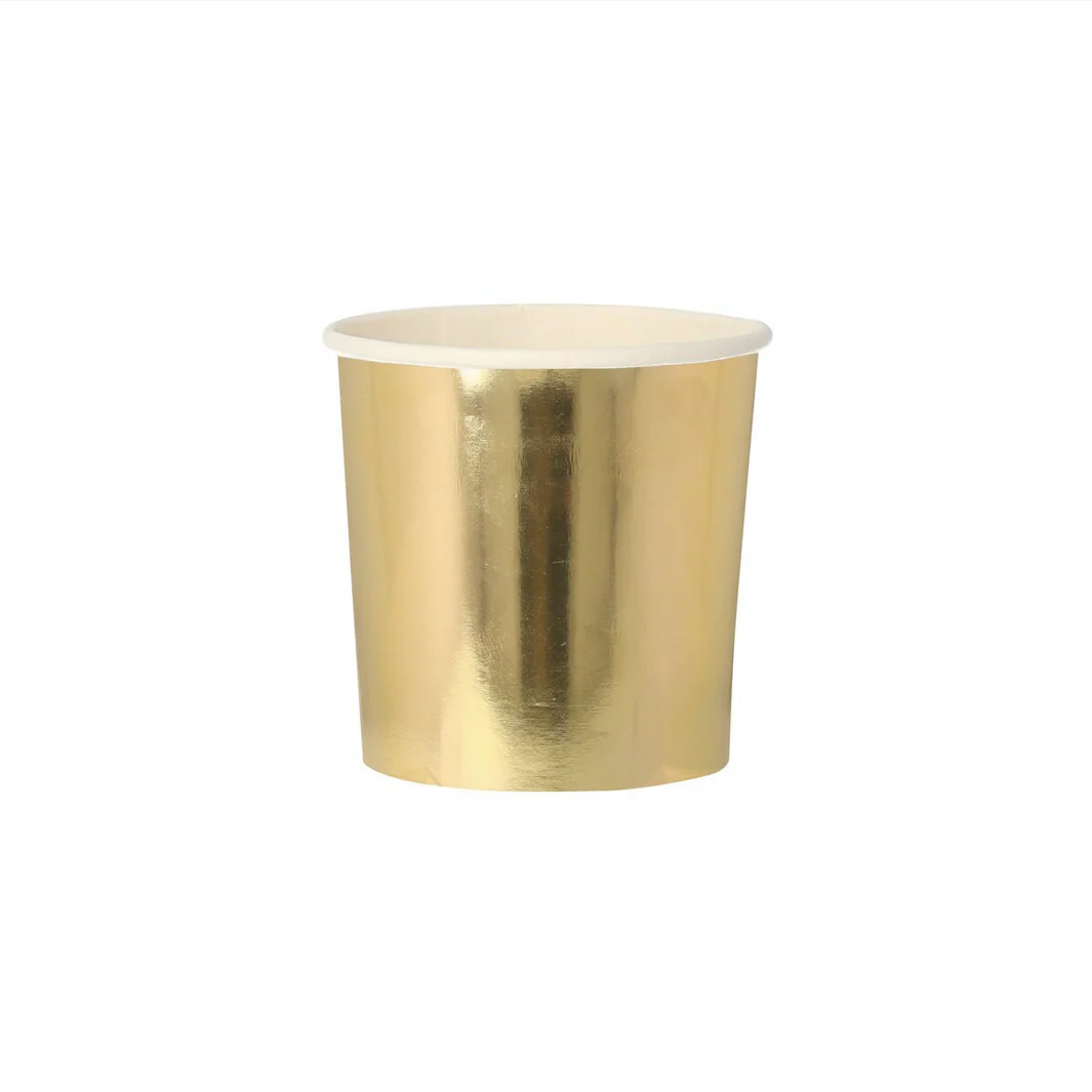 Gold Tumbler Cups (x8)