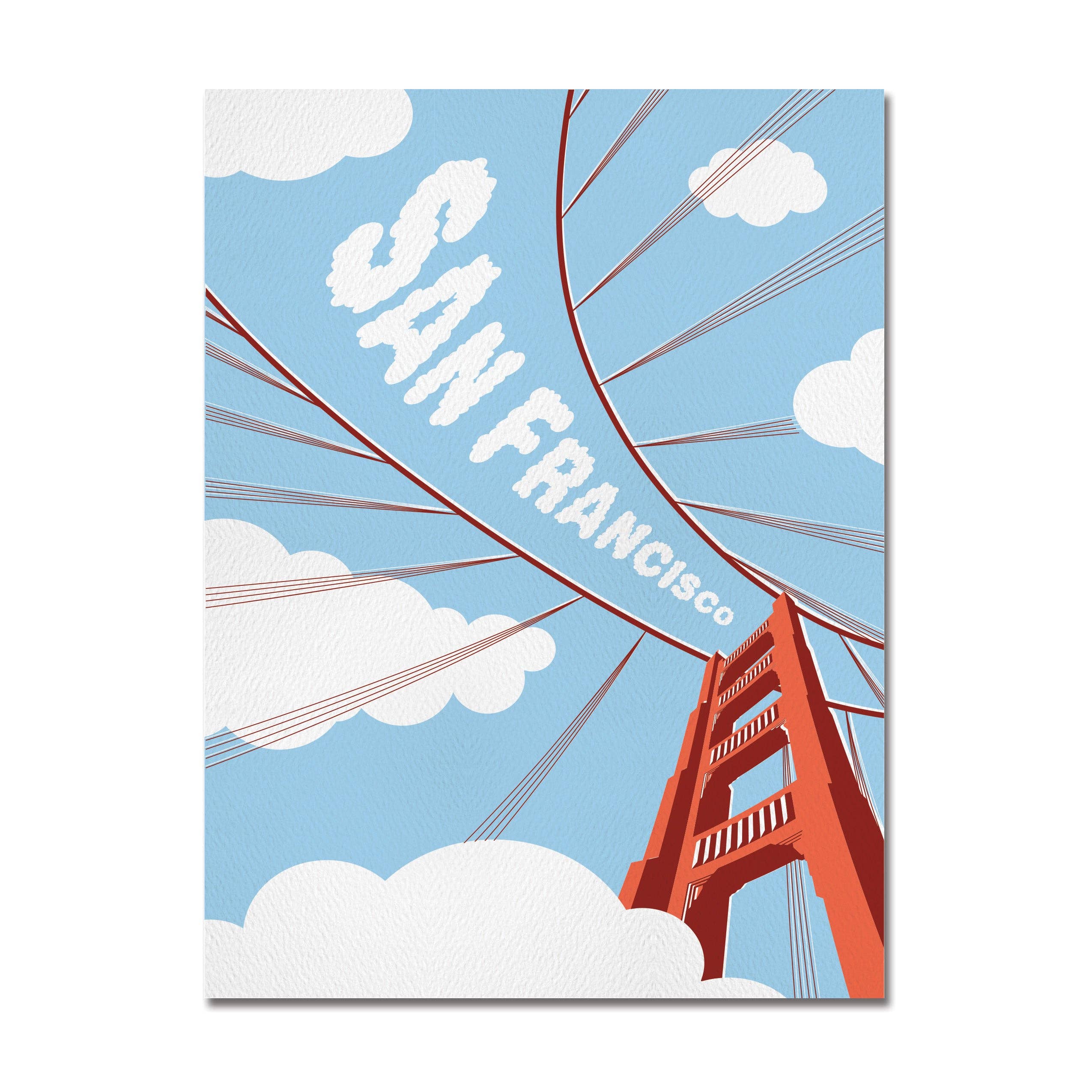 Golden Gate Bridge Postcard