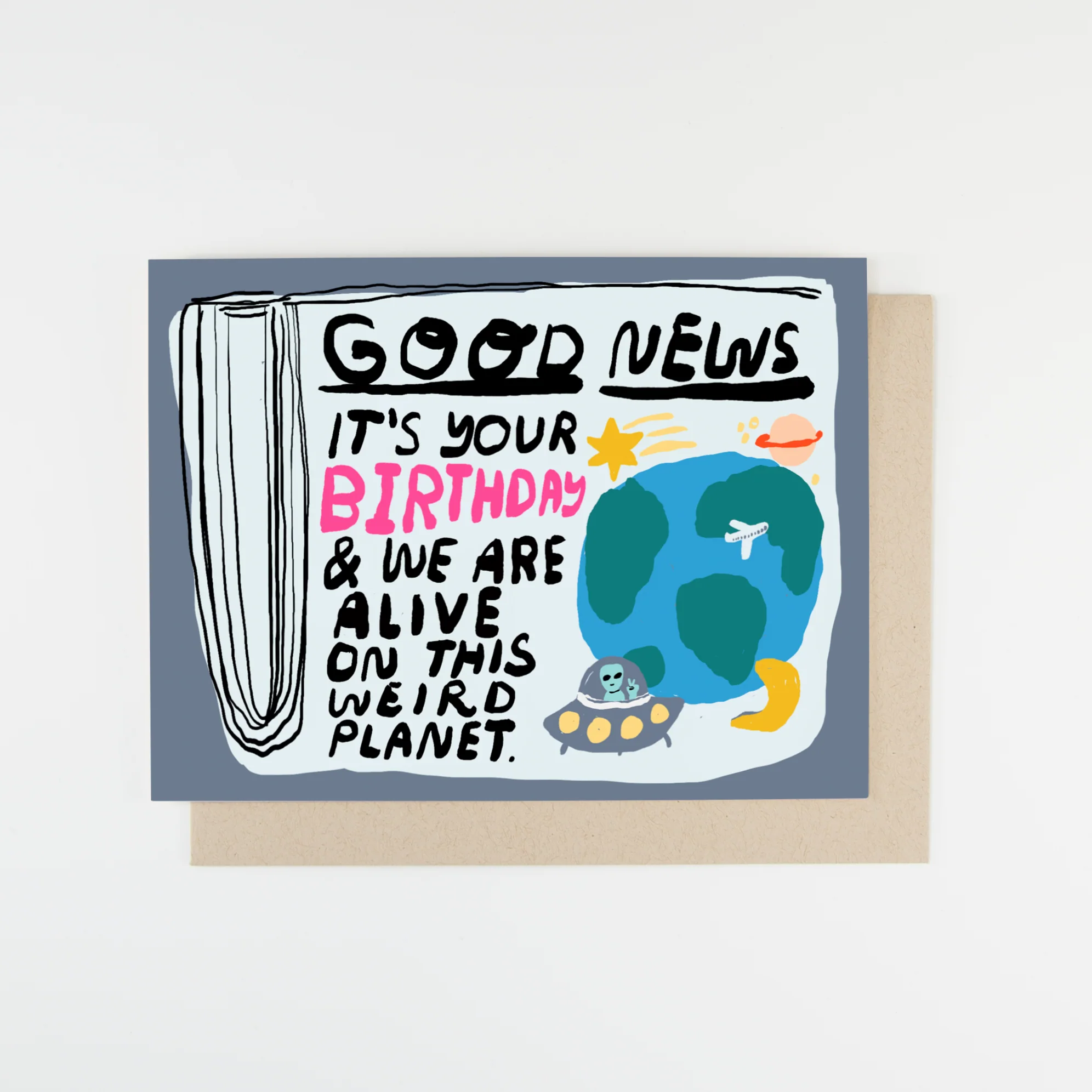 Good News Birthday Card