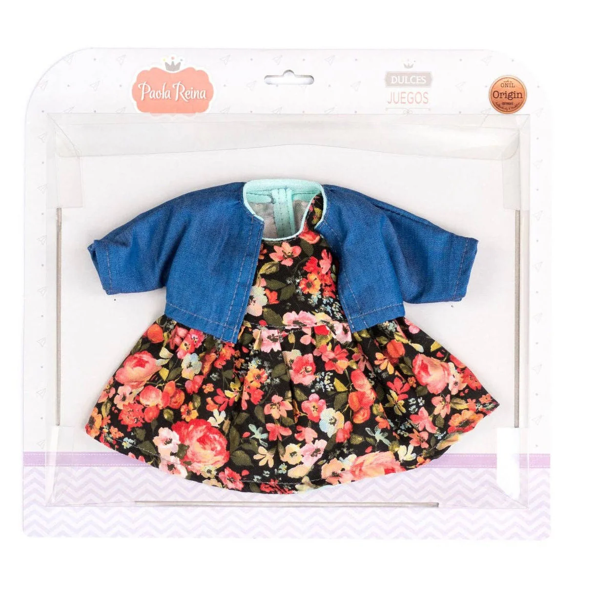 Gordis doll clothes - Floral black dress set -for 34cm/13.5in doll