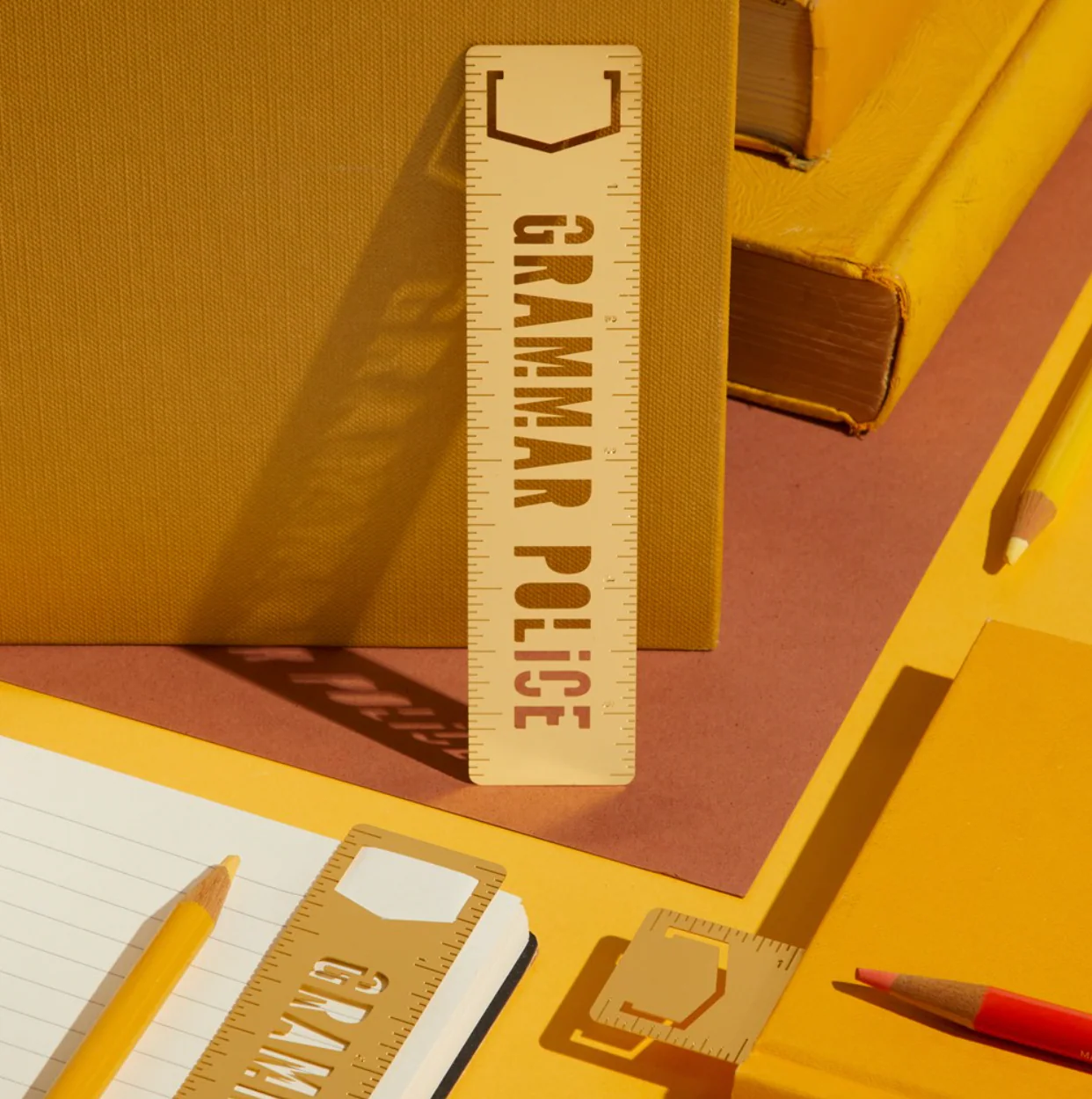Grammar Police Metal Bookmark Stencil - Image 2