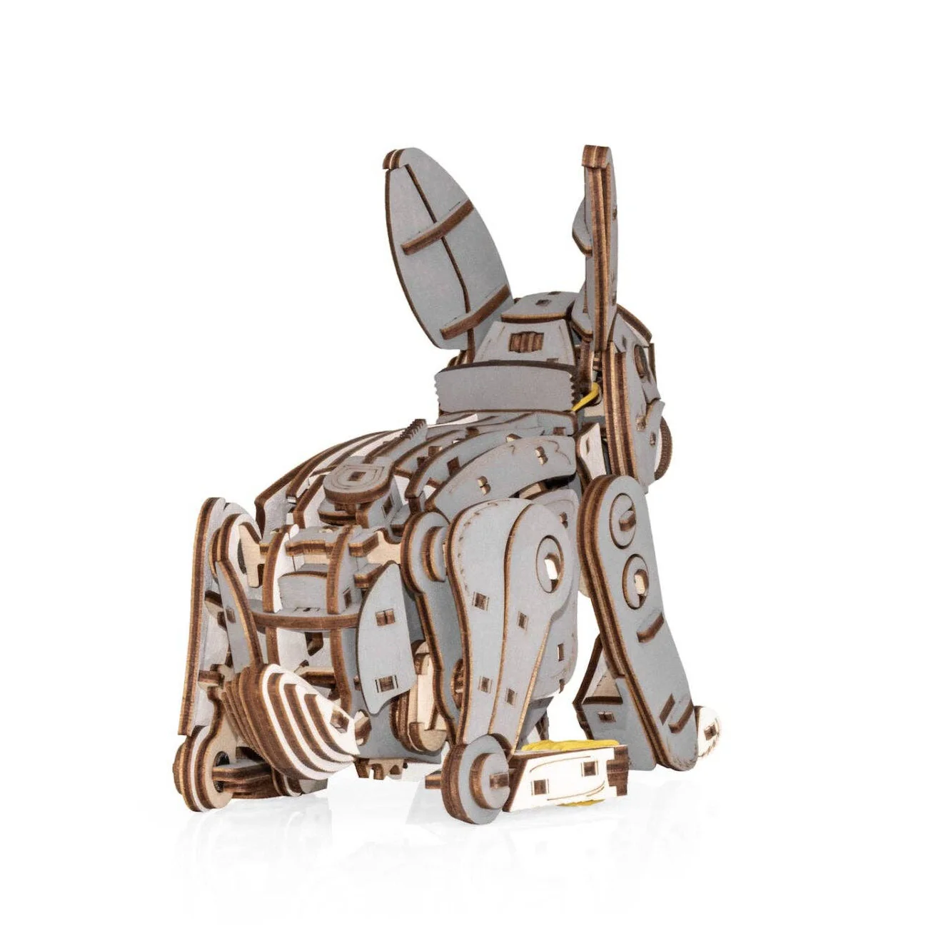 Grey Rabbit -mechanical wind-up 3D-puzzle - Image 3