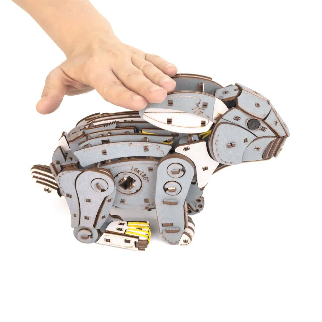 Grey Rabbit -mechanical wind-up 3D-puzzle - Image 4