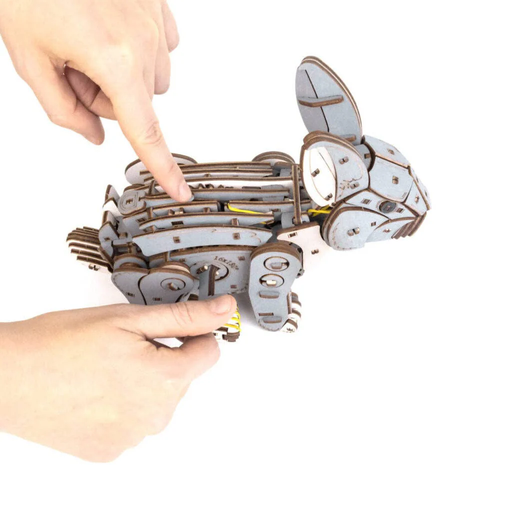 Grey Rabbit -mechanical wind-up 3D-puzzle - Image 5