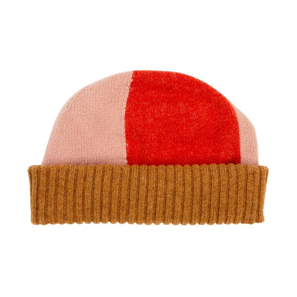 Half and Half Beanie Pink