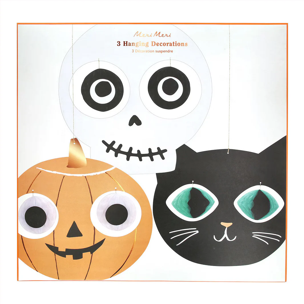 Halloween Heads Hanging Decorations (x3) - Image 5